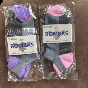 Bombas socks 2 pair pink and purple